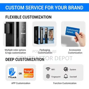 Fully Automatic Smart Door Lock Active Intercom Tuya Remote Control
