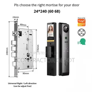 Fully Automatic Smart Door Lock Active Intercom Tuya Remote Control