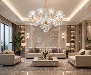 Crystal Royal Chandelier It Has With Led / Bulb