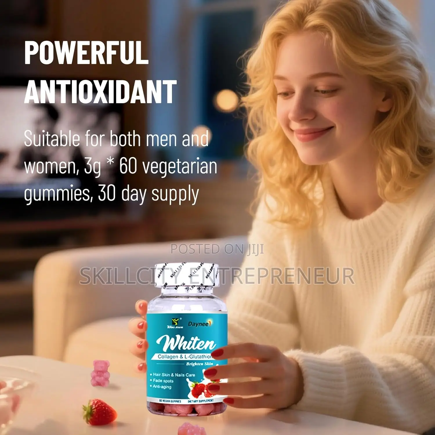 Daynee Whiten Collagen Glutathione Gummies