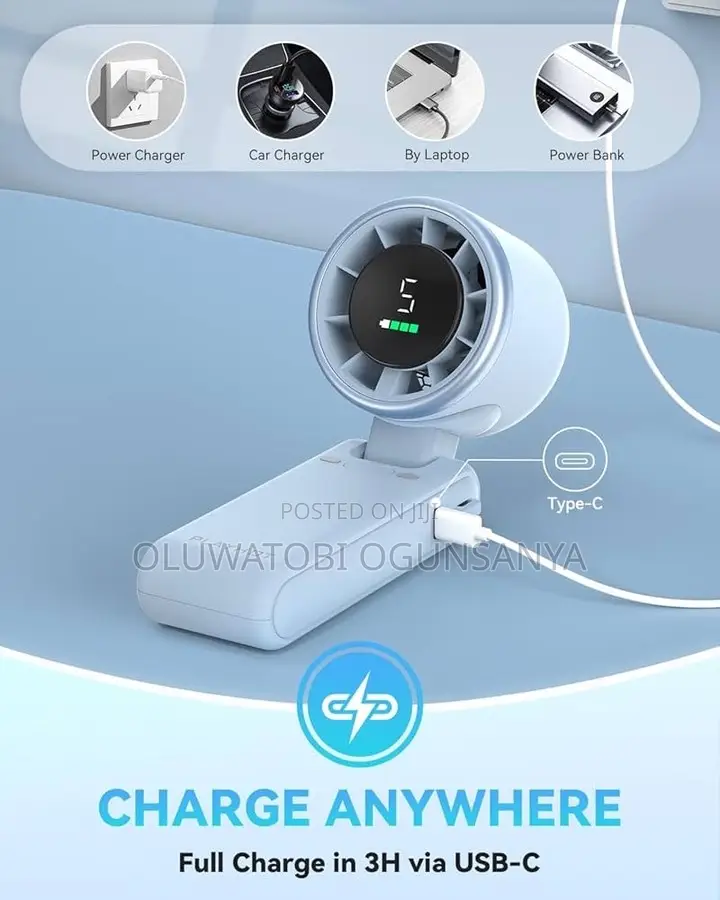 Mini Handheld Rechargeable Ac Fan