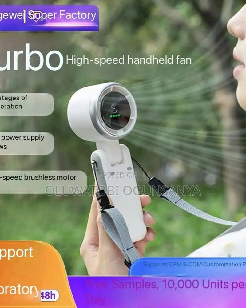 Mini Handheld Rechargeable Ac Fan