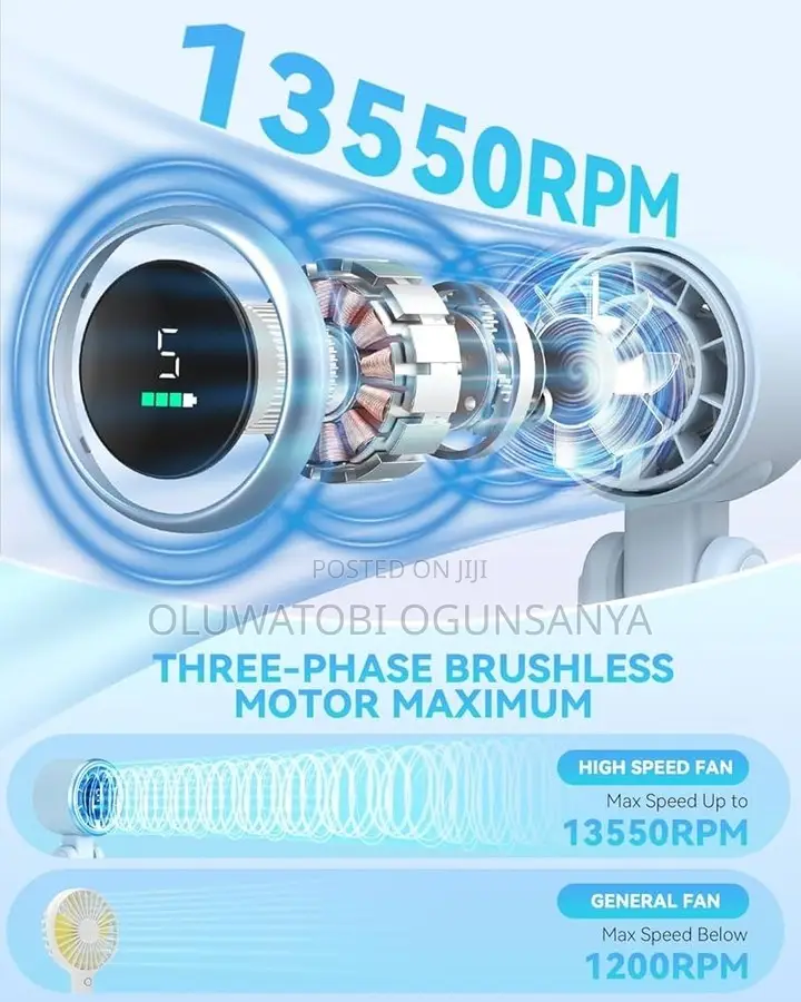 Mini Handheld Rechargeable Ac Fan