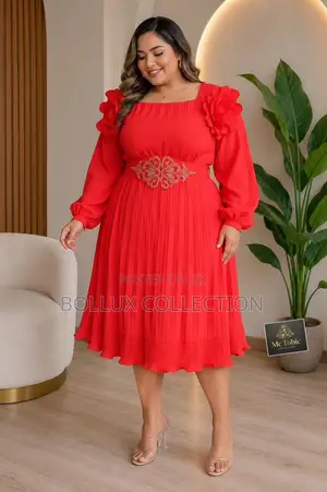 Royal Bloom” Pleated Midi