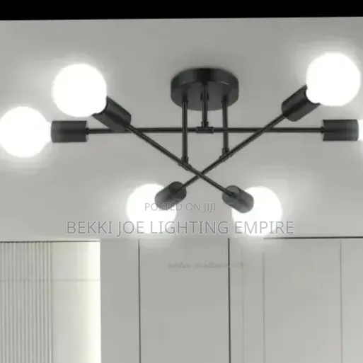6 Hands Ceiling Light Bulb Type