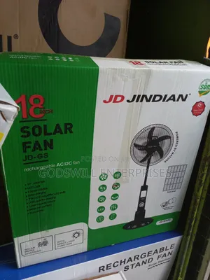 18inch Jindian Solar Fan With 2light Bulbs