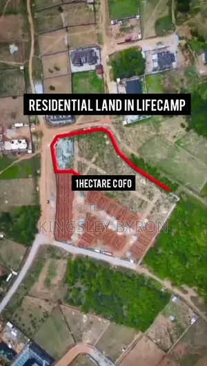 Fast Sale 1 Hectare Residential Land at the Heart of Life Camp