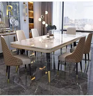 Luxury High Quality Marble Dining Sets by Six Seaters