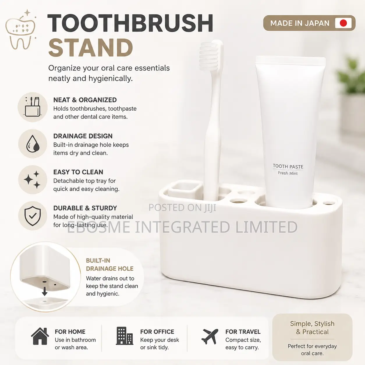 Tooth Brush Holder Stand