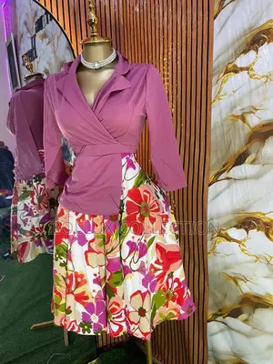 Blush Bloom” Wrap Skater Set