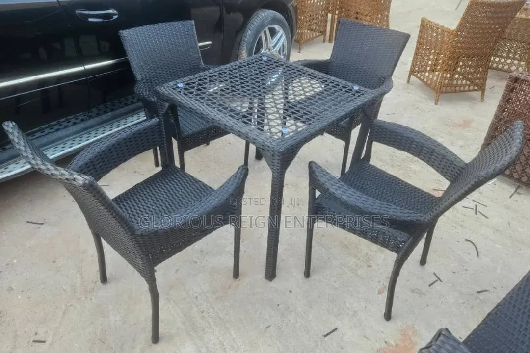 Four in One Black Rattan Set