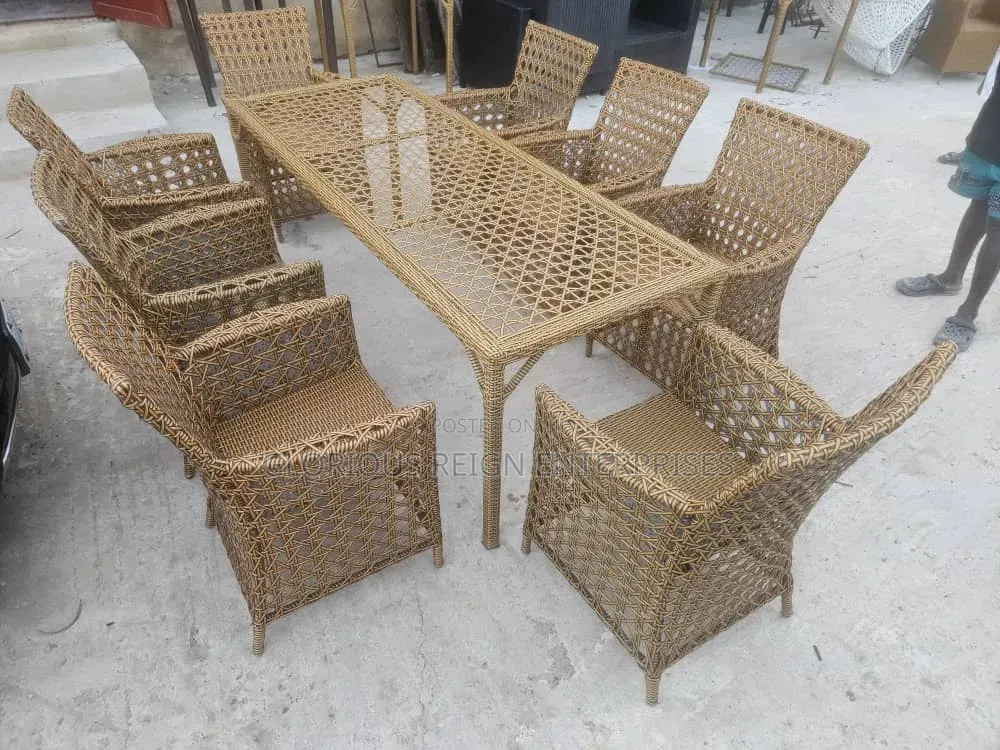By 8 Rattan Chair Set