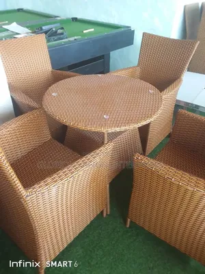 4 in 1 Rattan Chair With Round Table
