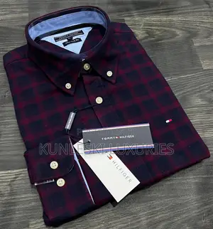 Original Tommy Hilfiger Checkers Men’S Long Sleeve Shirt