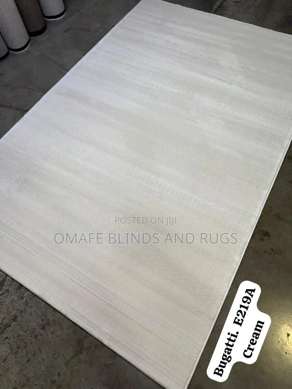 Plain Cream Classy Rug