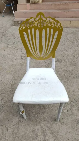 White and Gold Event Chair