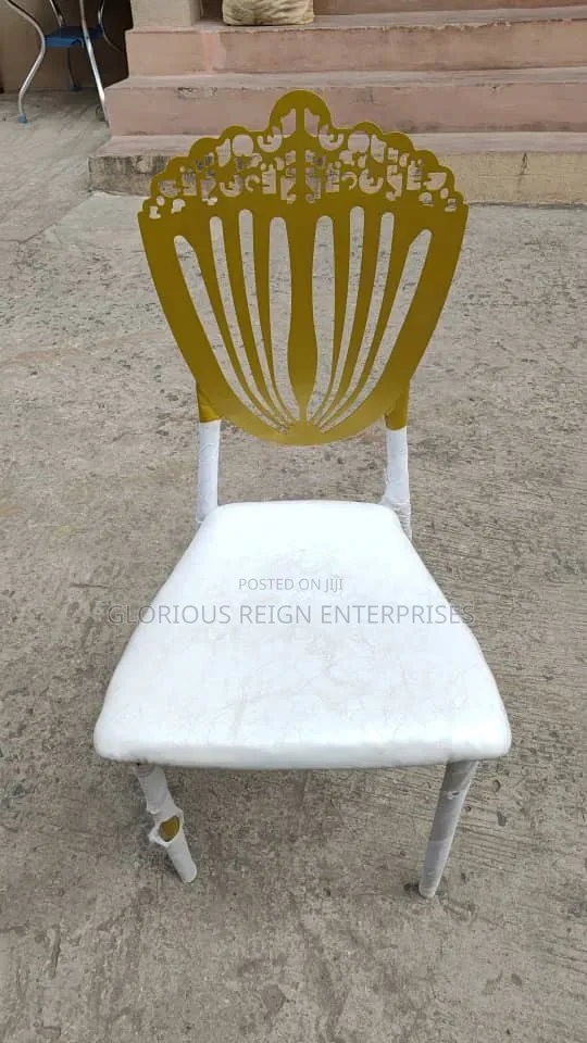 White and Gold Event Chair