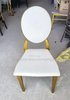 Gold on White Event Chair