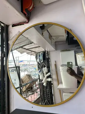 70cm Round Gold Mirror