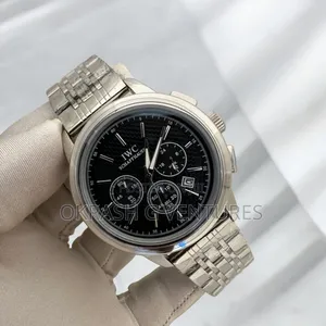 Iwc Chronograph Silver Chain Watch