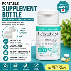 Portable Supplements Bottle