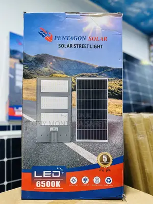 Pentagon Solar Led Street Light With Separate Solar Panel,