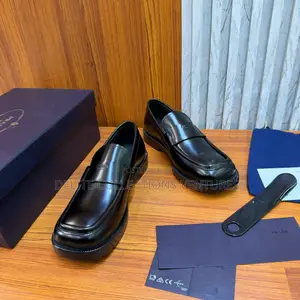 Luxury Update  Prada Brushed Leather Loafers. S