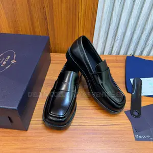 Luxury Update  Prada Brushed Leather Loafers. S