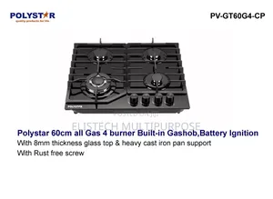 Polystar 60cm 4-Burner Built-in Gas Hob