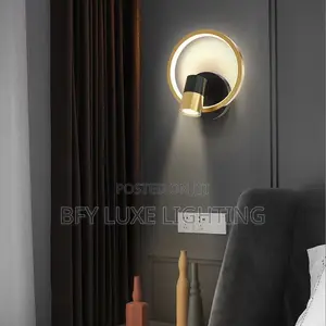 Halo Ring Wall Sconce With Adjustable Directional Spotlight