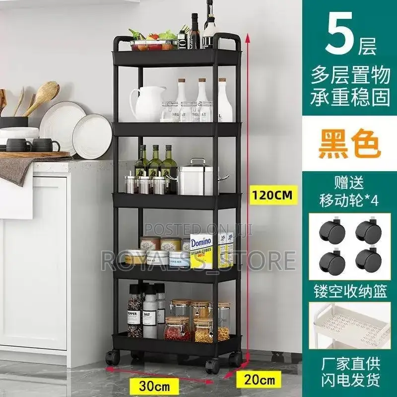4/5 Tier Multi-Purpose Rolling Storage Cart Trolley