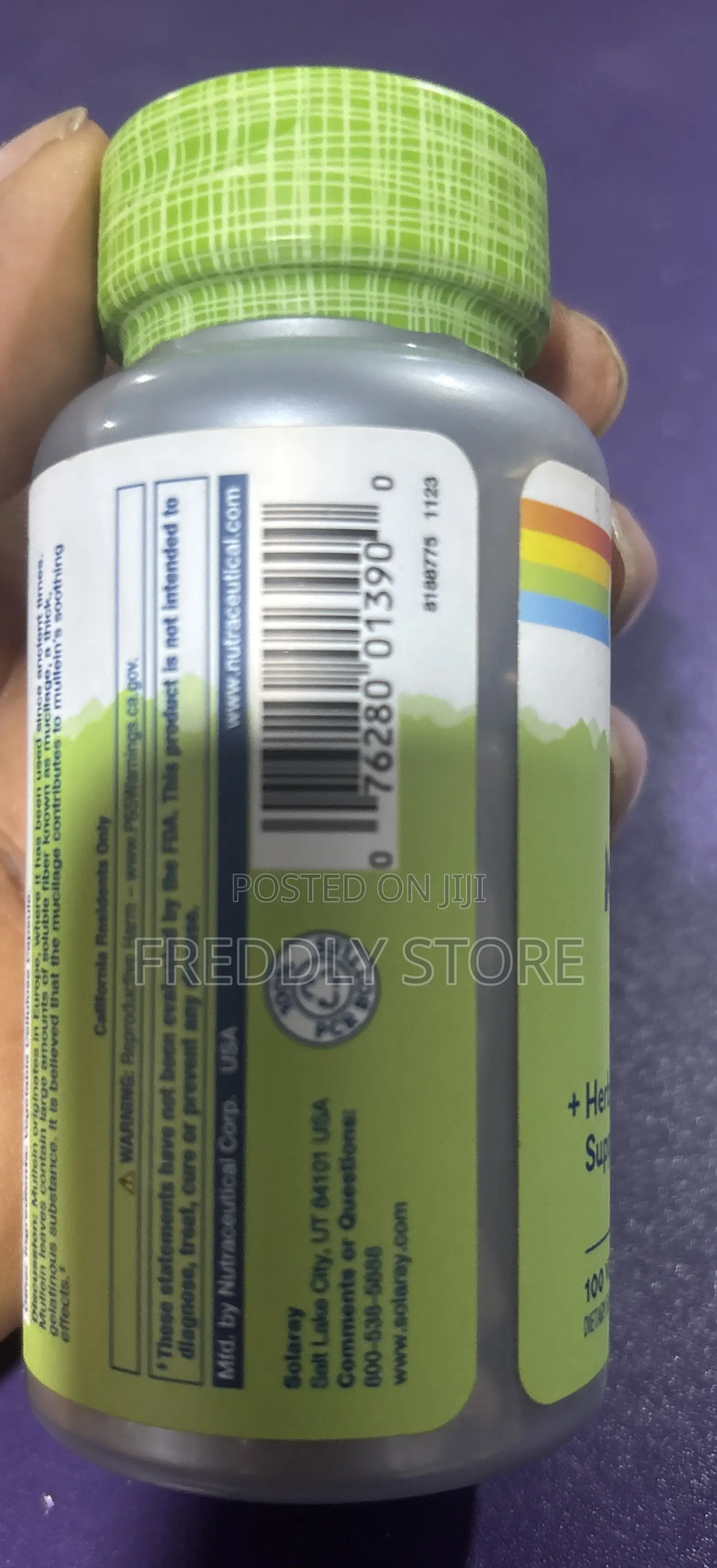 Mullein 330mg Herbal Support Solaray