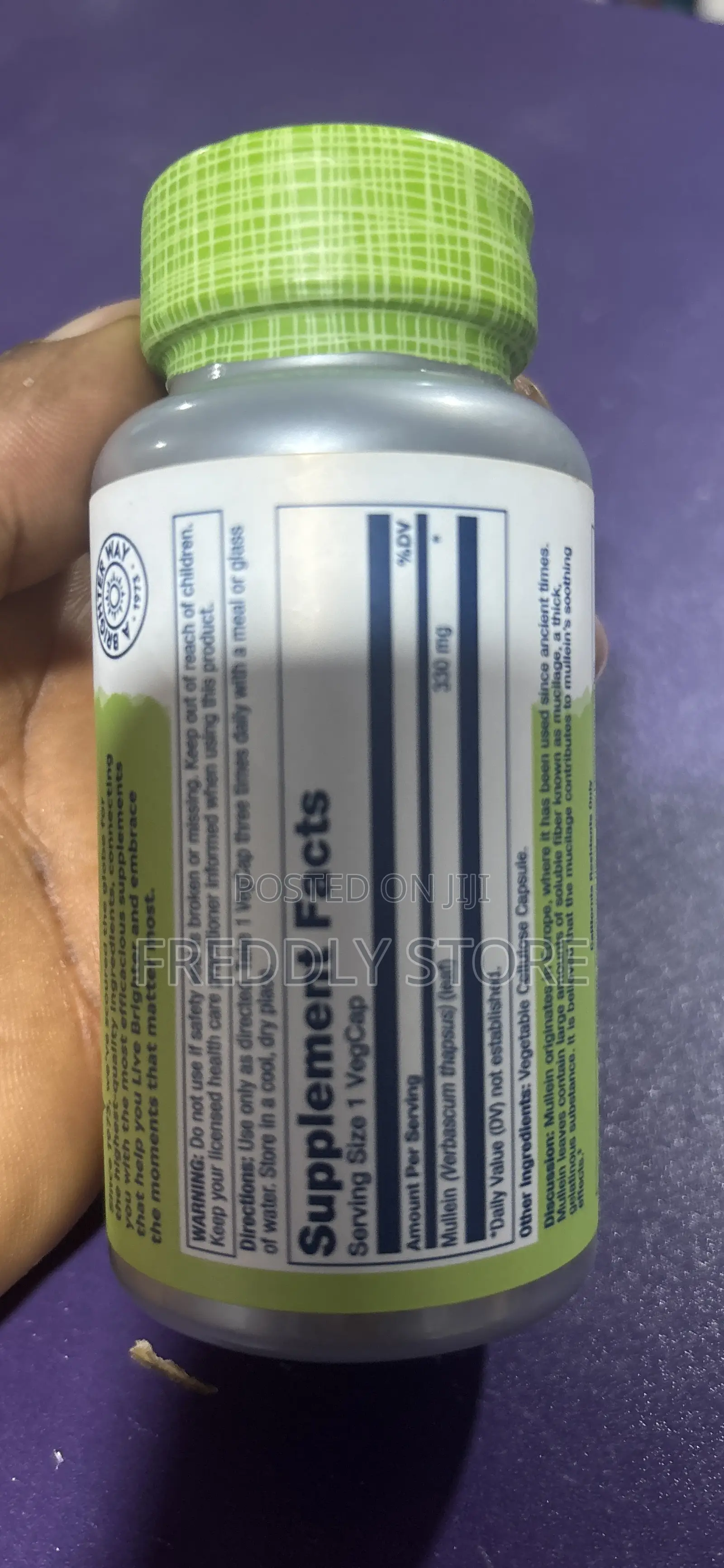 Mullein 330mg Herbal Support Solaray