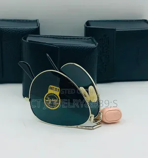 Classic Round Frame Foldable Shades Unisex Retro Style, Uv Protection