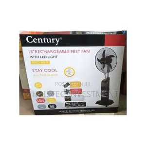 Century 18" Rechargeable Water Mist Fan With Led Light