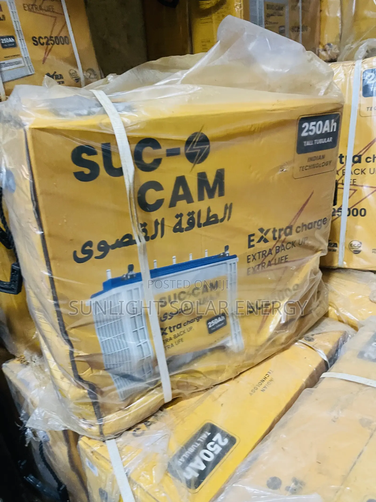 12v 250ah Suc-Cam Solar Tubular Battery