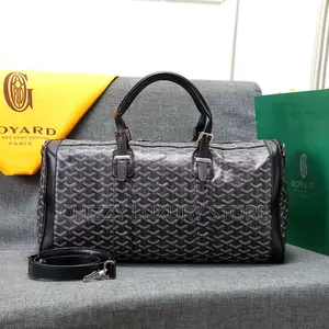Goyard Quality Luxury Men Genuine Leather Duffle Bag