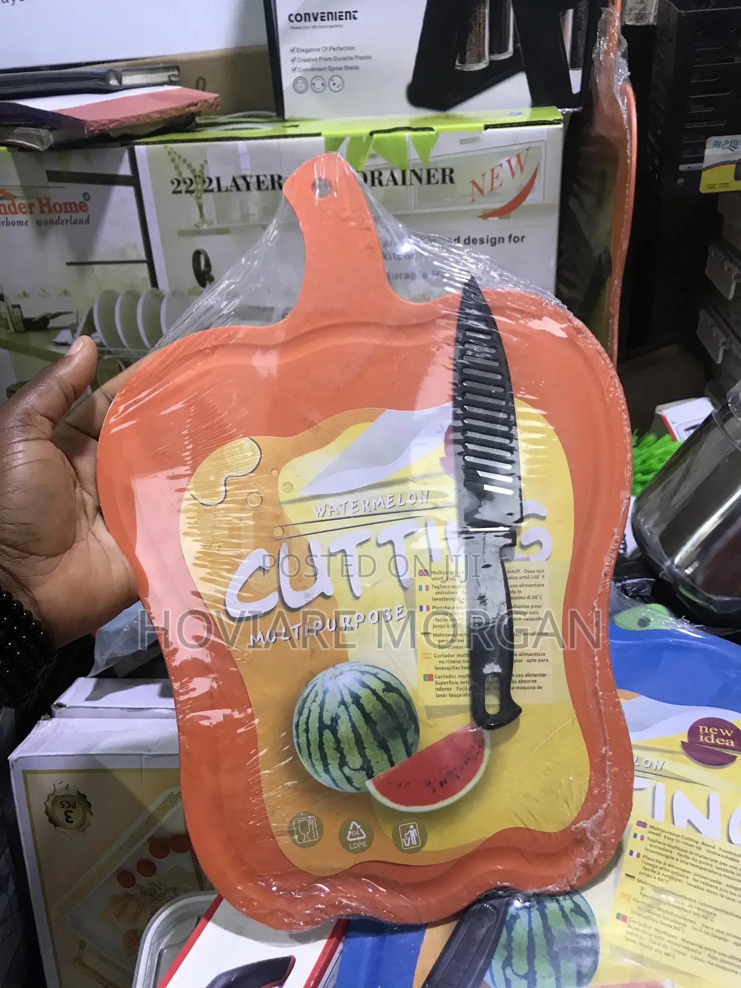Apple Shape Chopping Board With Knife