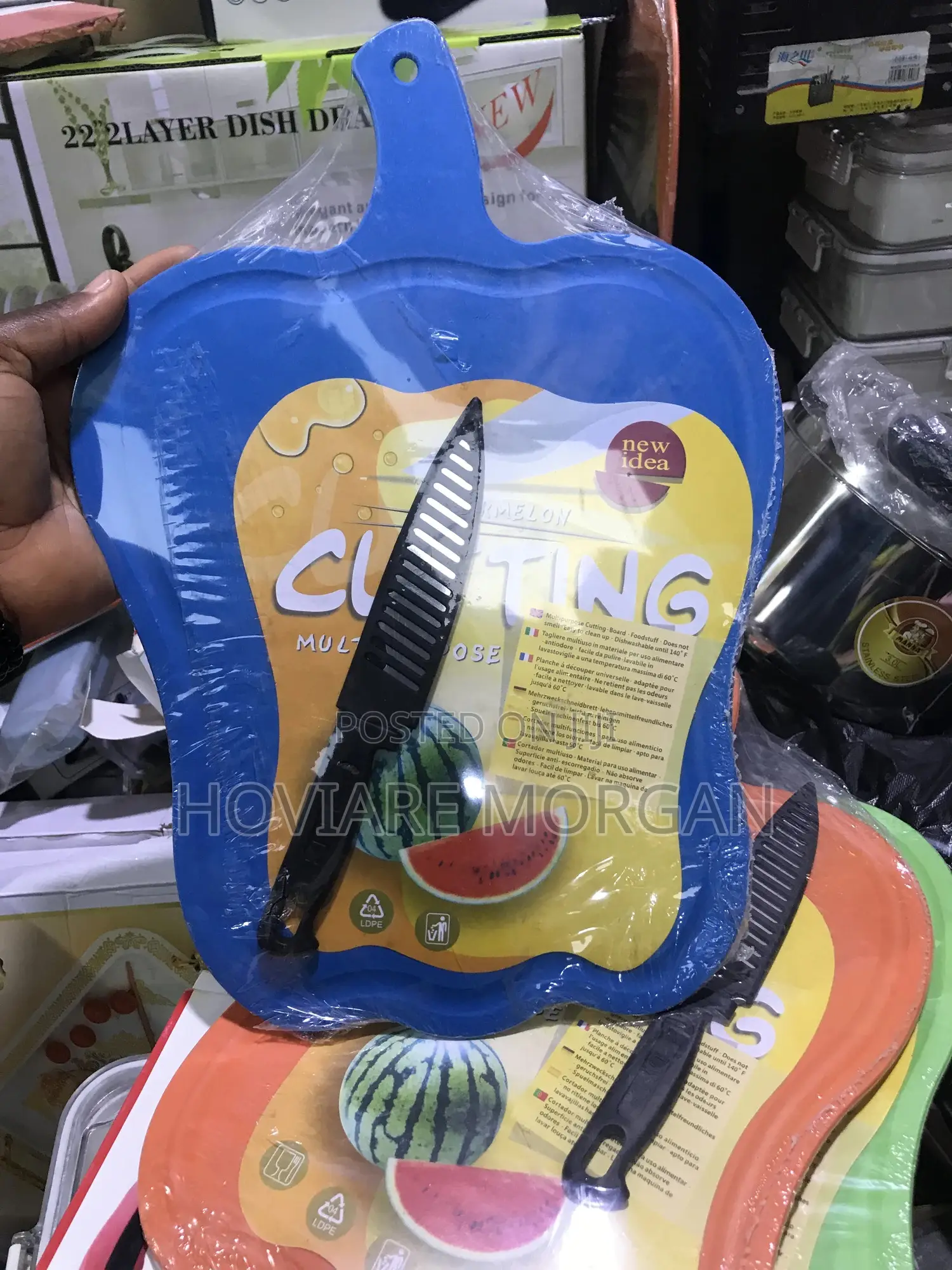 Apple Shape Chopping Board With Knife