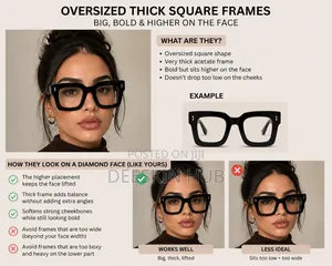 Oversized Square Clearglasses