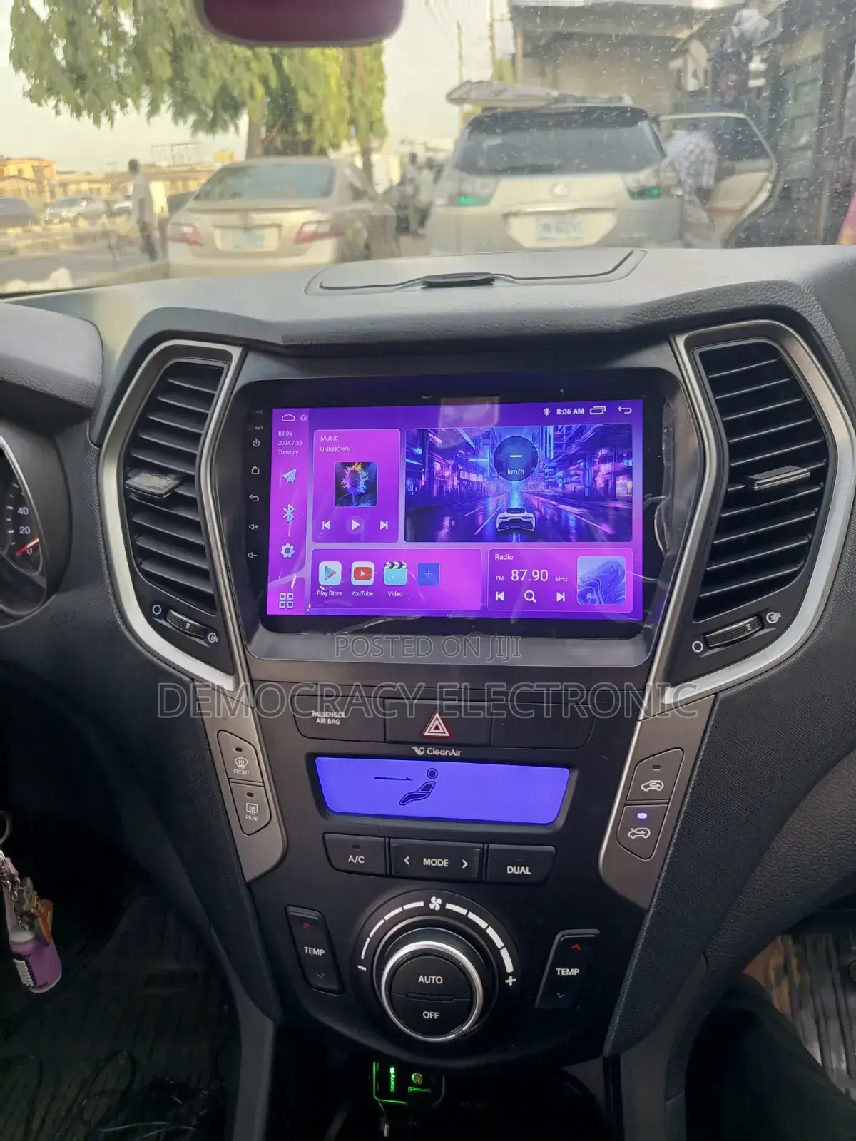 Hyundai Santa Fe Android Screen (2013/2016) With GPS Navigation (Map)