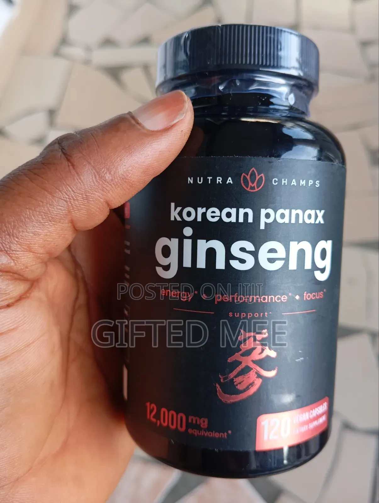 Korean Panax Ginseng for Energy and Immunity.