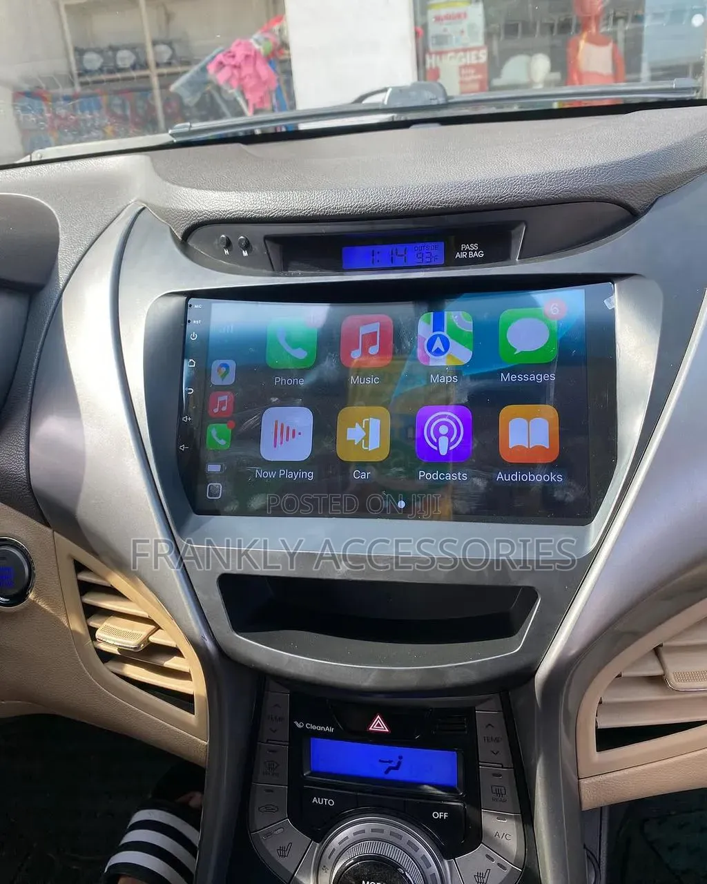 Hyundai Elantra 2010-2015 Navigation Apple Carplay Screen