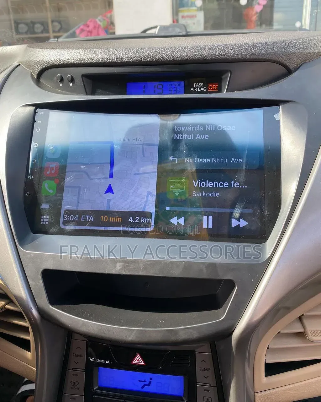 Hyundai Elantra 2010-2015 Navigation Apple Carplay Screen