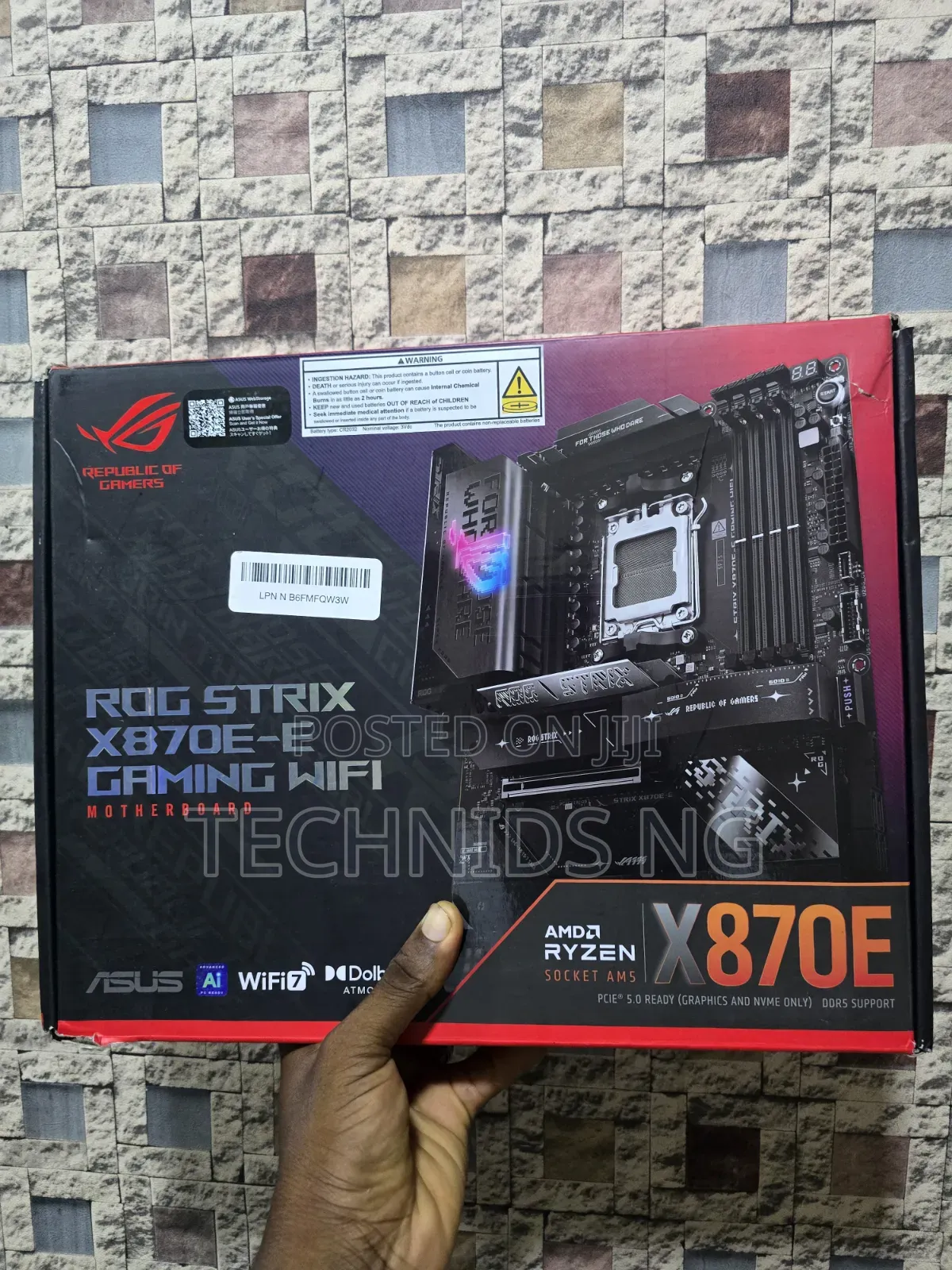 Asus Rog Strix X870e-e Gaming Wifi Motherboard