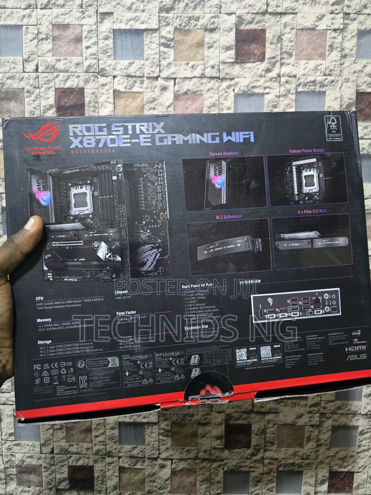 Asus Rog Strix X870e-e Gaming Wifi Motherboard