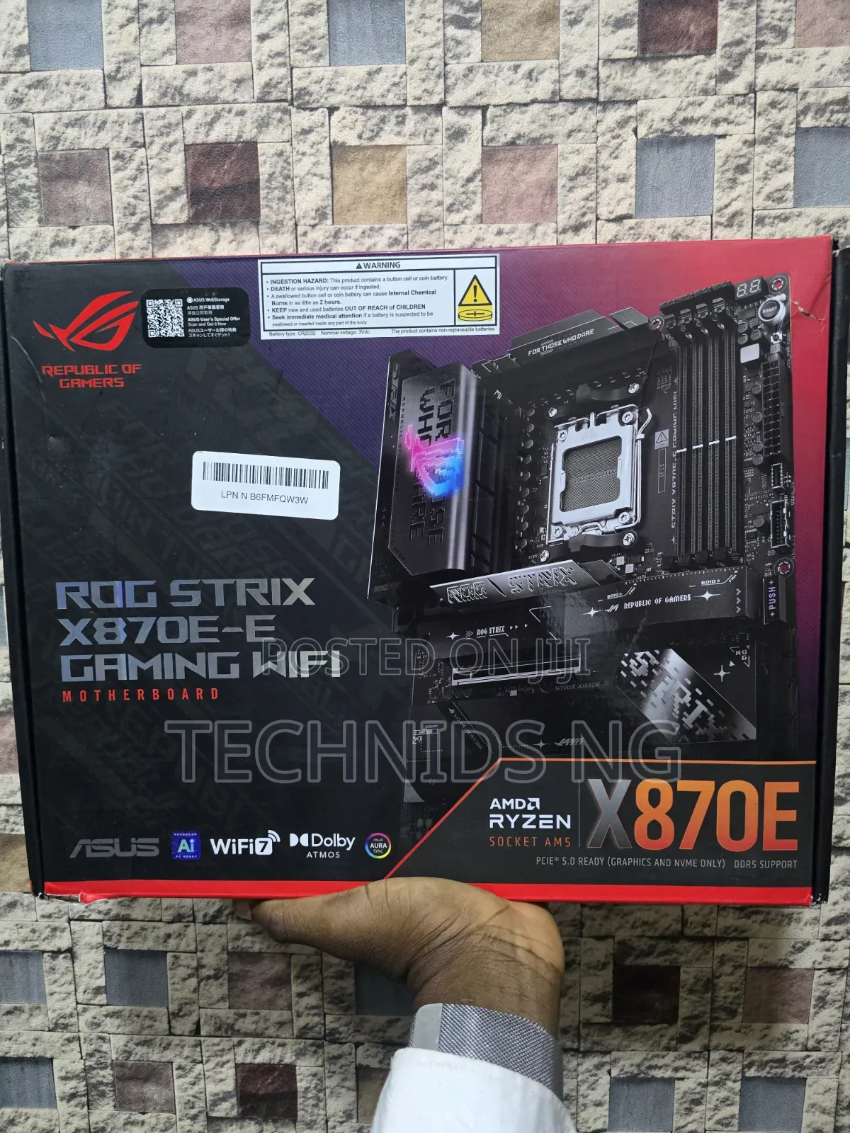 Asus Rog Strix X870e-e Gaming Wifi Motherboard