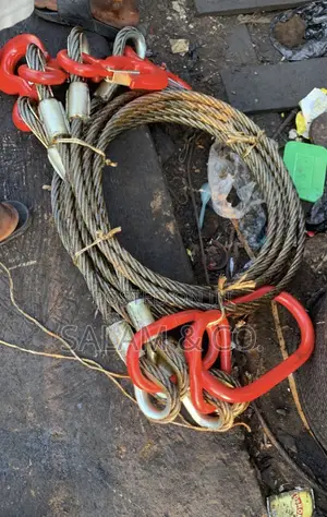 20–25 Tons 4-Leg Steel Wire Rope Lifting Sling – Heavy Duty Crane Lift