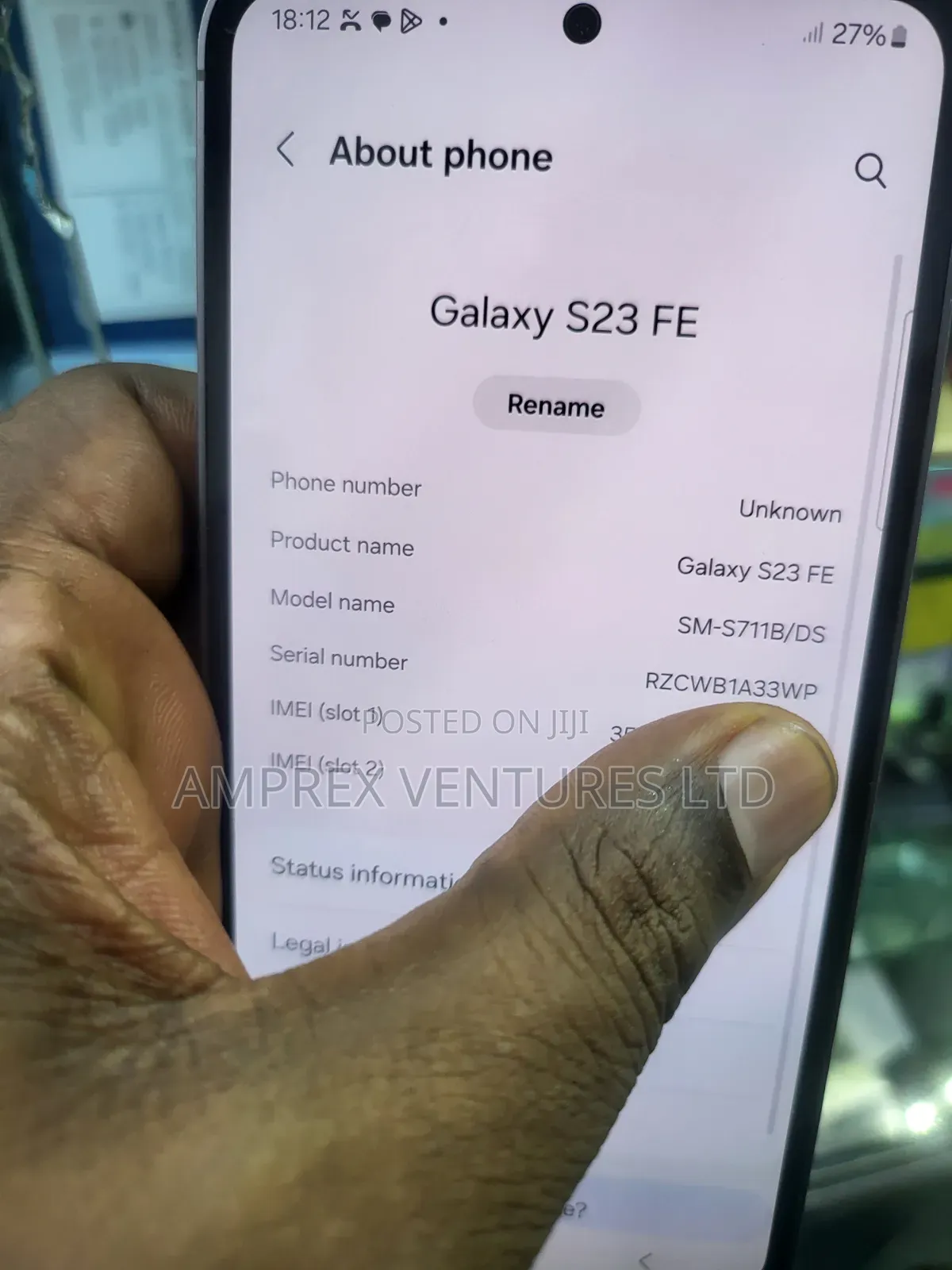 Samsung Galaxy S23 FE 128 GB Black