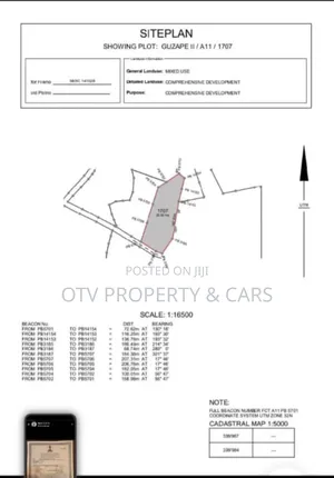 20 Hectares of Land for Sale at Guzape 2 Abuja